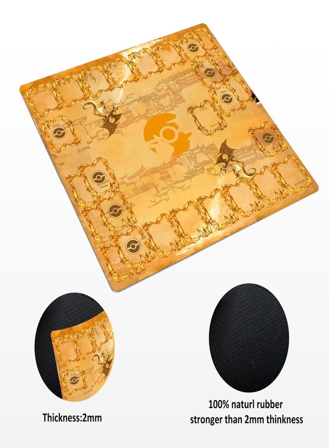 Extalas Playmat for Trading Card Game - 2-Player Trainer Mat with 31 Damage Counters and Professional Storage Bag - Image 3